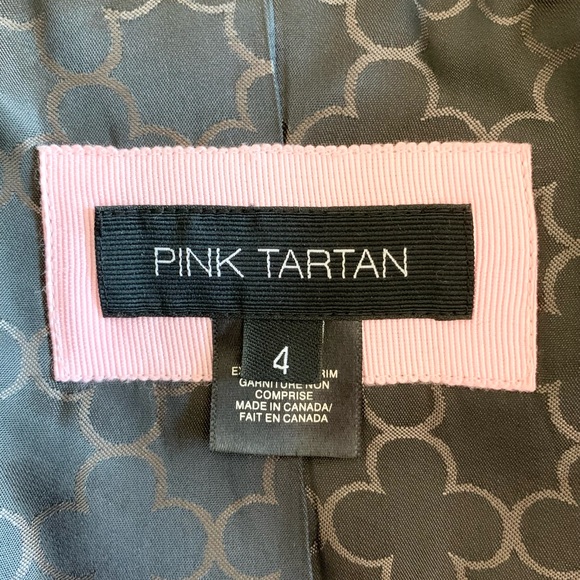 Pink Tartan Notched Lapel Blazer - Picture 9 of 9